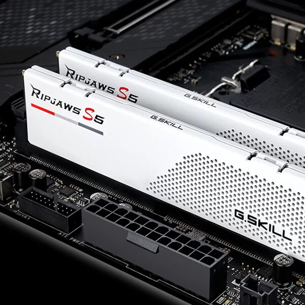 G.Skill Ripjaws S5 32GB (16GBx2) DDR5 5600MHz Desktop Ram (White)